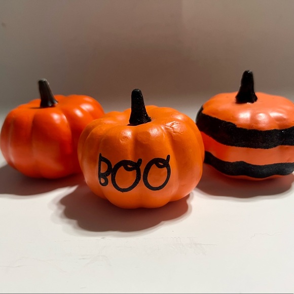 Set of 3 pumpkin decor - Picture 1 of 3